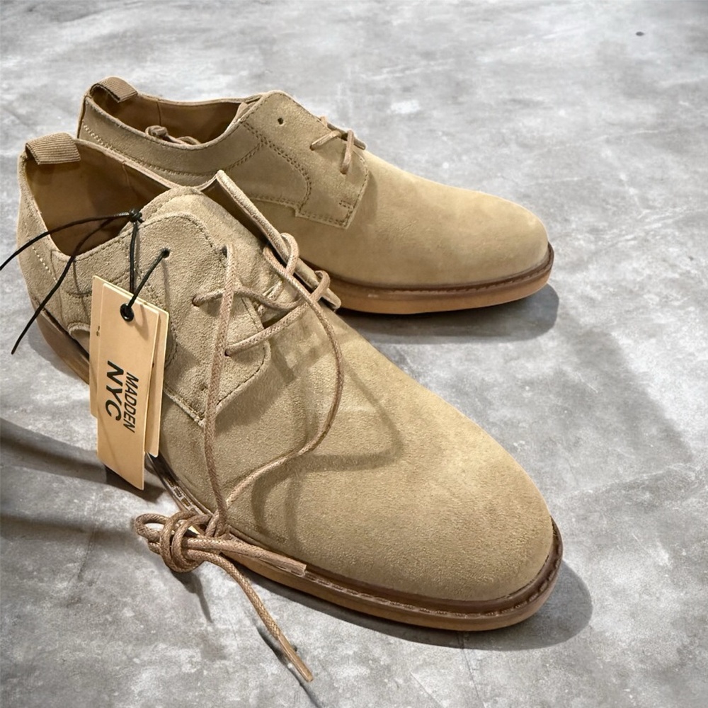 Men's Madden NYC Taupe Suede Shoes